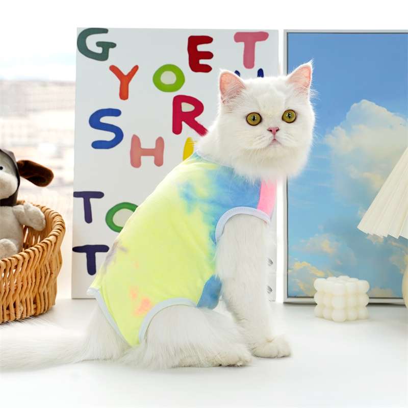 猫服  洋服 | ふわもこ猫ちゃんのストライプシャツ