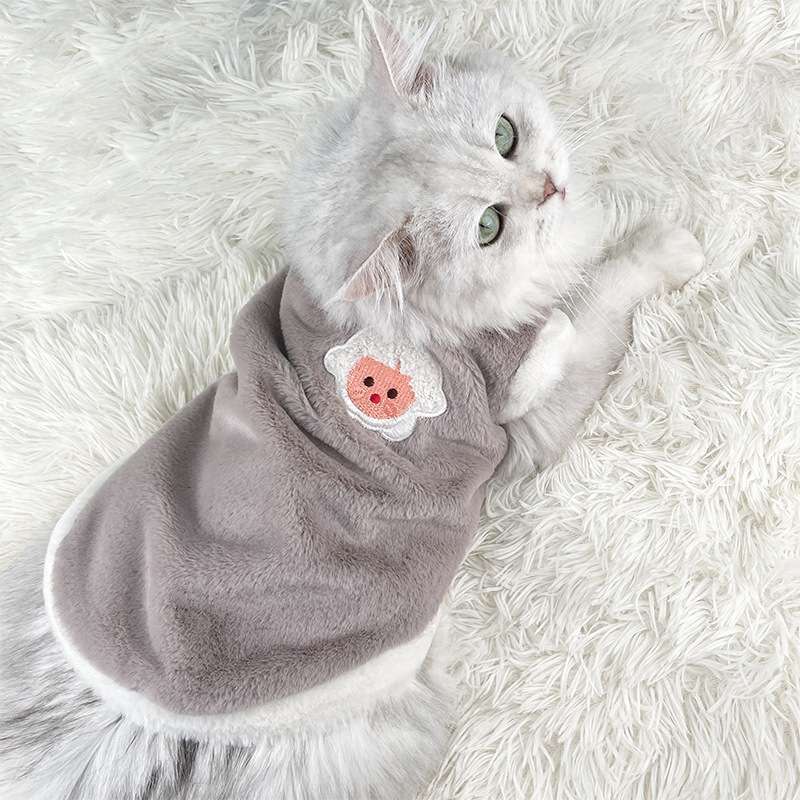 猫服  防寒服 | もこもこペット用ベスト