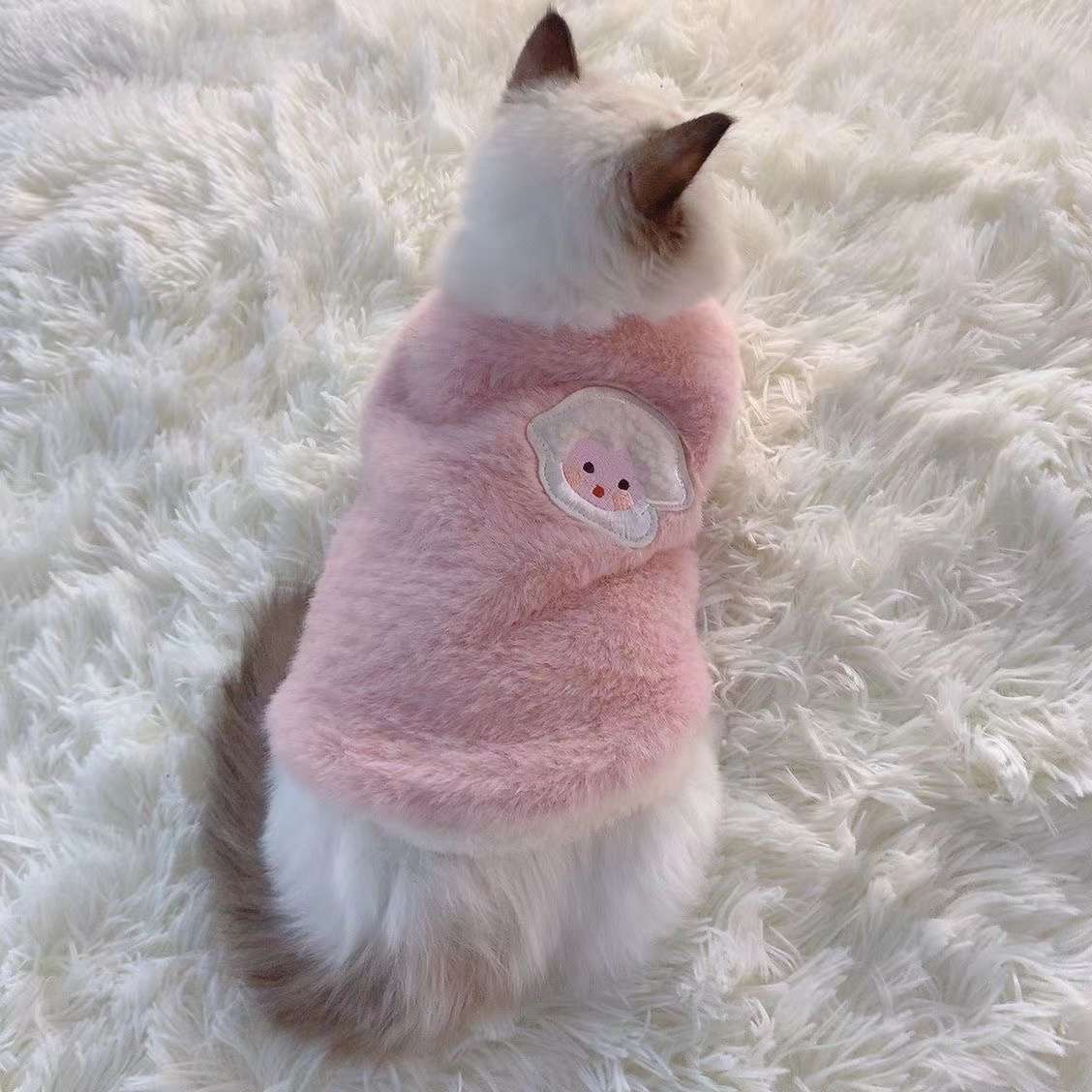 猫服  防寒服 | ふわもこ天使の羽ペット服
