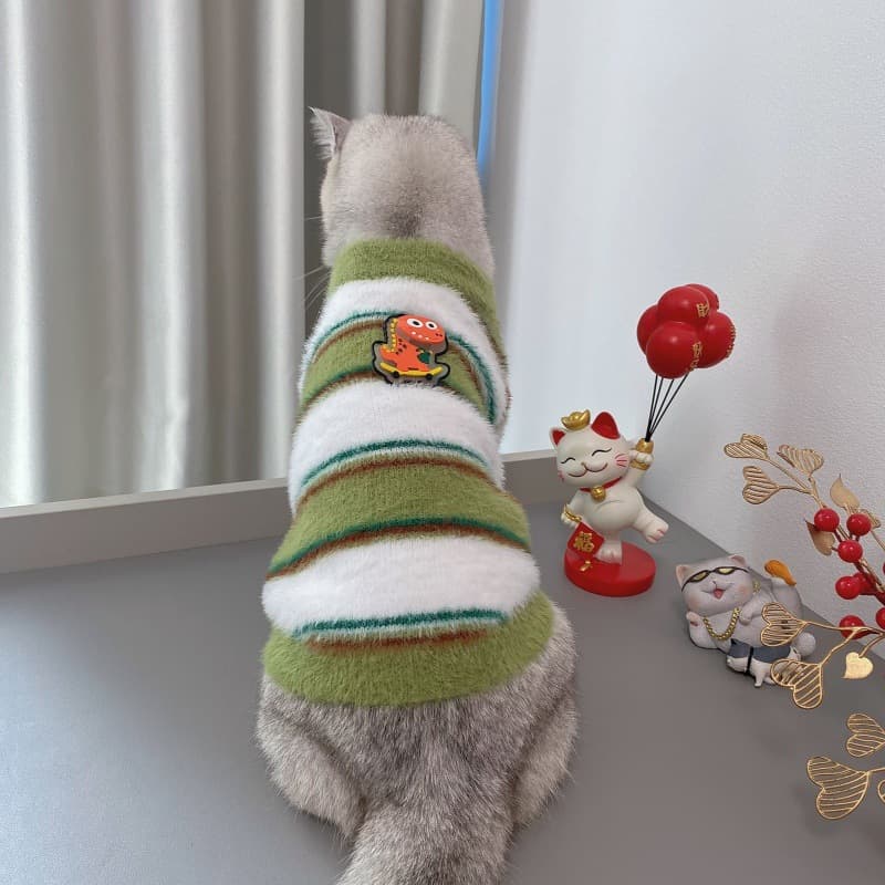 猫服 防寒服ふわふわもこもこ猫用セーター