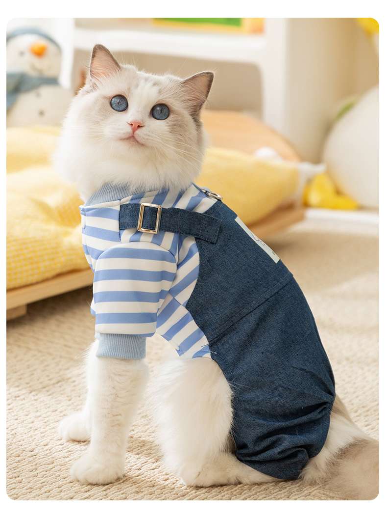 猫服  洋服 | もこもこネコちゃんつなぎパジャマ