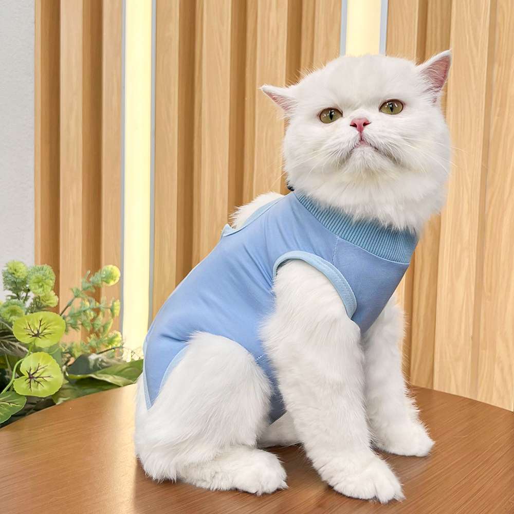 猫服  術後服 | 猫用カラフル術後服 快適ケアウェア