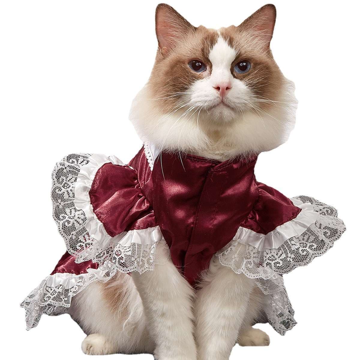 猫服  コスプレ | 猫用メイド風ドレス