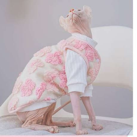 猫服  スフィンクス | もこもこ桜スフィンクスベスト