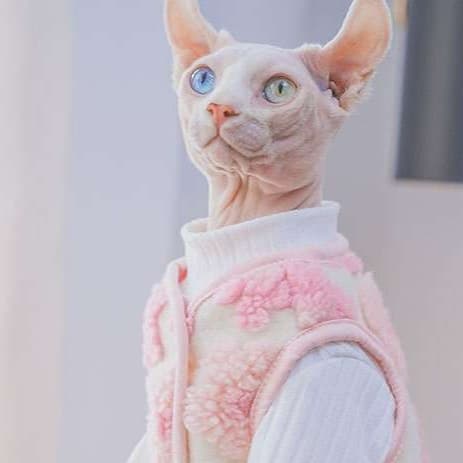猫服  スフィンクス | もこもこ桜スフィンクスベスト