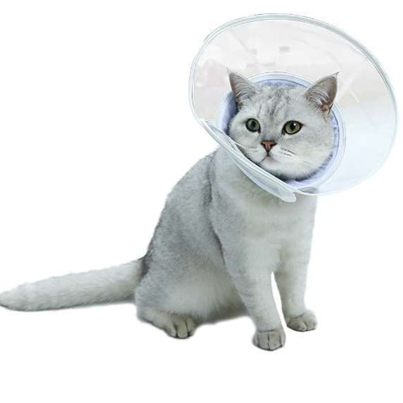 猫服 猫 エリザベスカラー | ペット用半透明視界拡張カラー