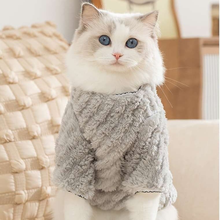 猫服  防寒服 | もこもこペット防寒ベスト
