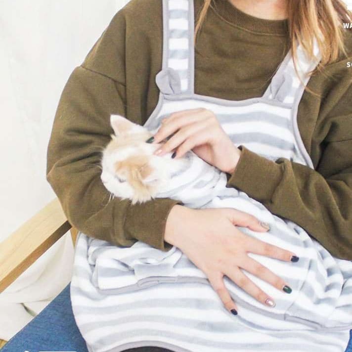猫服  抱っこ服 | ふわもこ猫抱っこエプロン