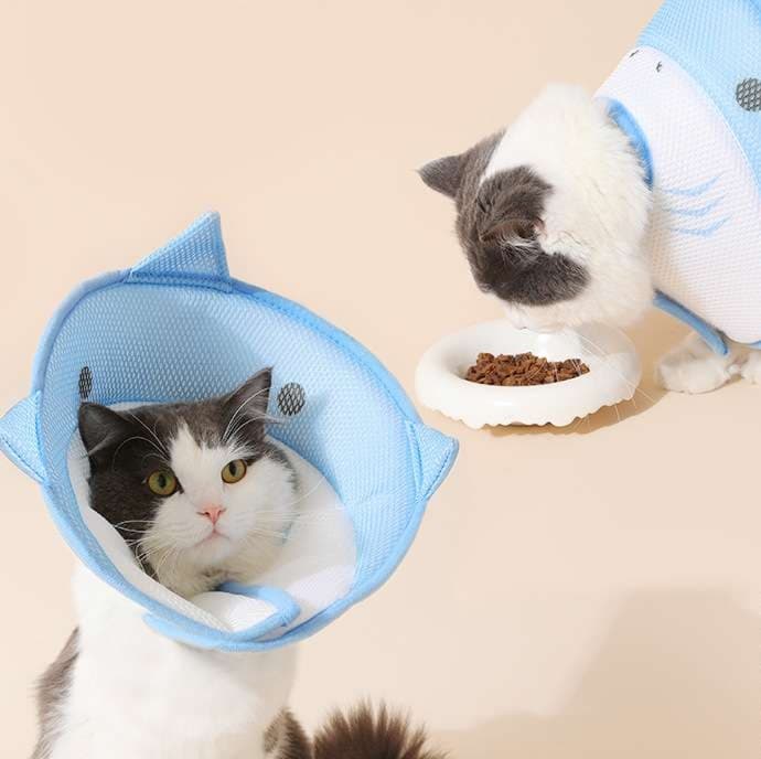 猫服 猫 エリザベスカラー | ペット用快適通気性保護カラー