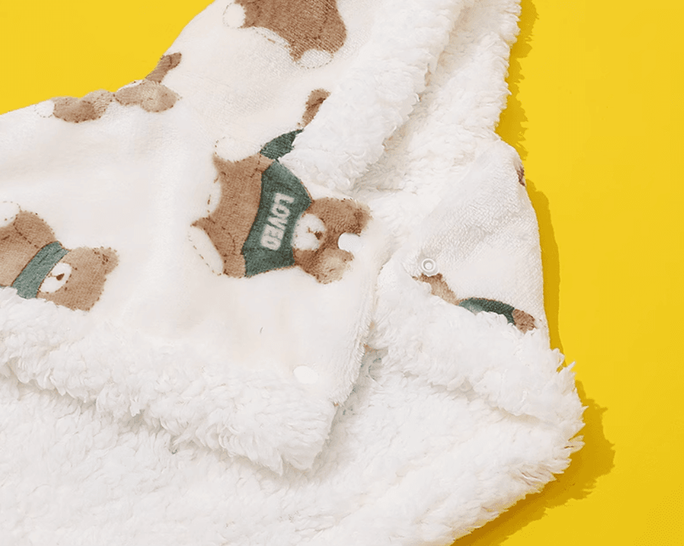 猫服  防寒服 | もこもこ猫ちゃん用ポンチョ型防寒ケープ