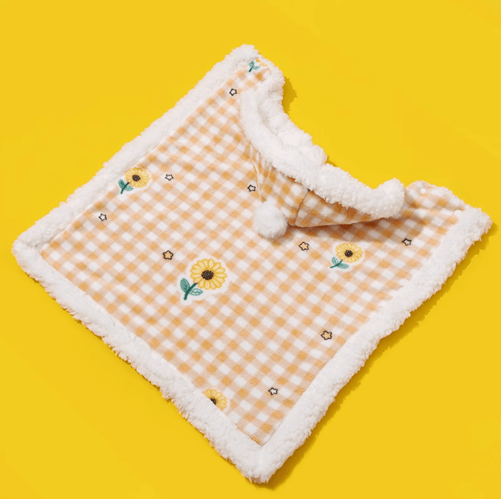 猫服  防寒服 | もこもこ猫ちゃん用ポンチョ型防寒ケープ