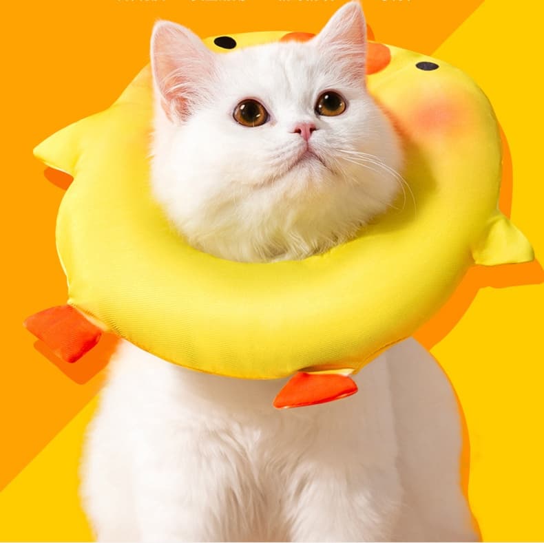 猫服 猫 エリザベスカラー | かわいいアヒルのエリザベスカラー