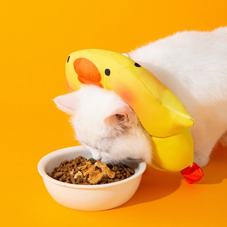 猫服 猫 エリザベスカラー | かわいいアヒルのエリザベスカラー