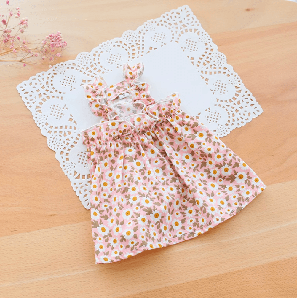 猫服  洋服 | 洋服 | お花畑のふんわりワンピース
