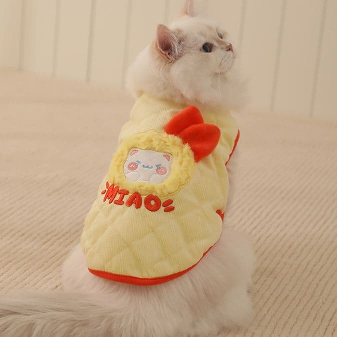 猫服  ふわもこ猫ちゃん防寒ベスト