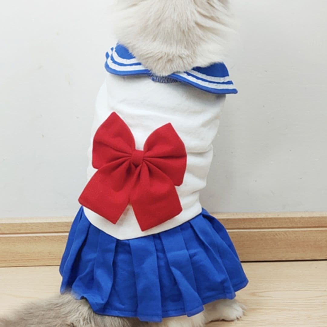 猫服  ふんわり制服リボン セーラー服