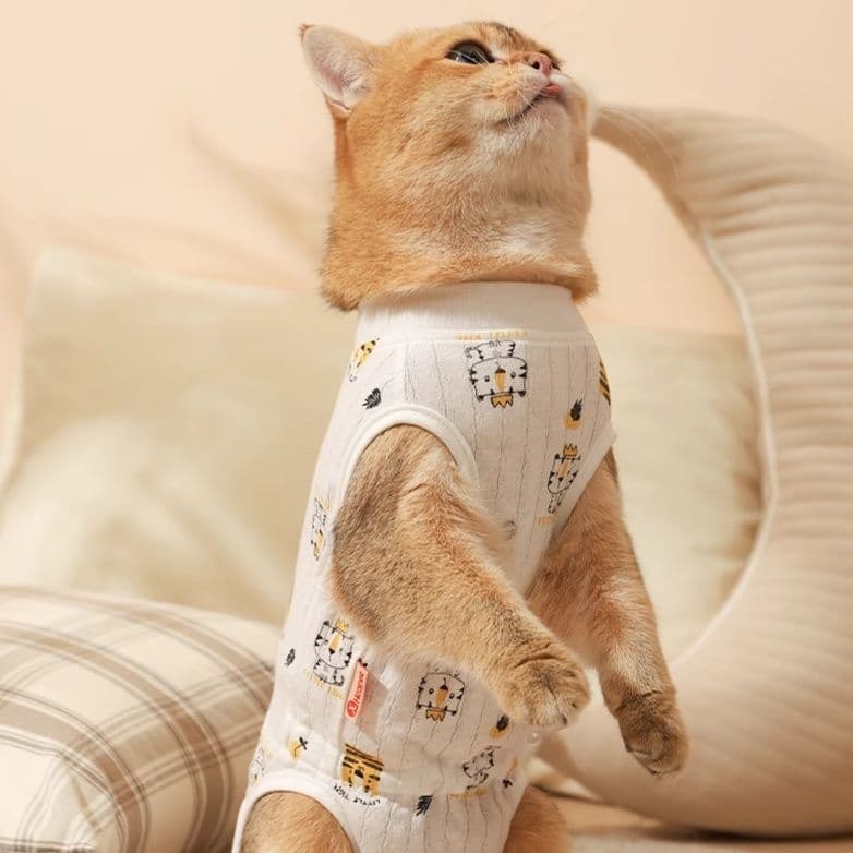 猫服  やさしい包み込み術後ケア服