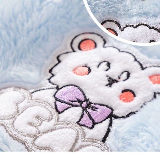 猫服 もこもこユニコーン刺繍入り猫用防寒着