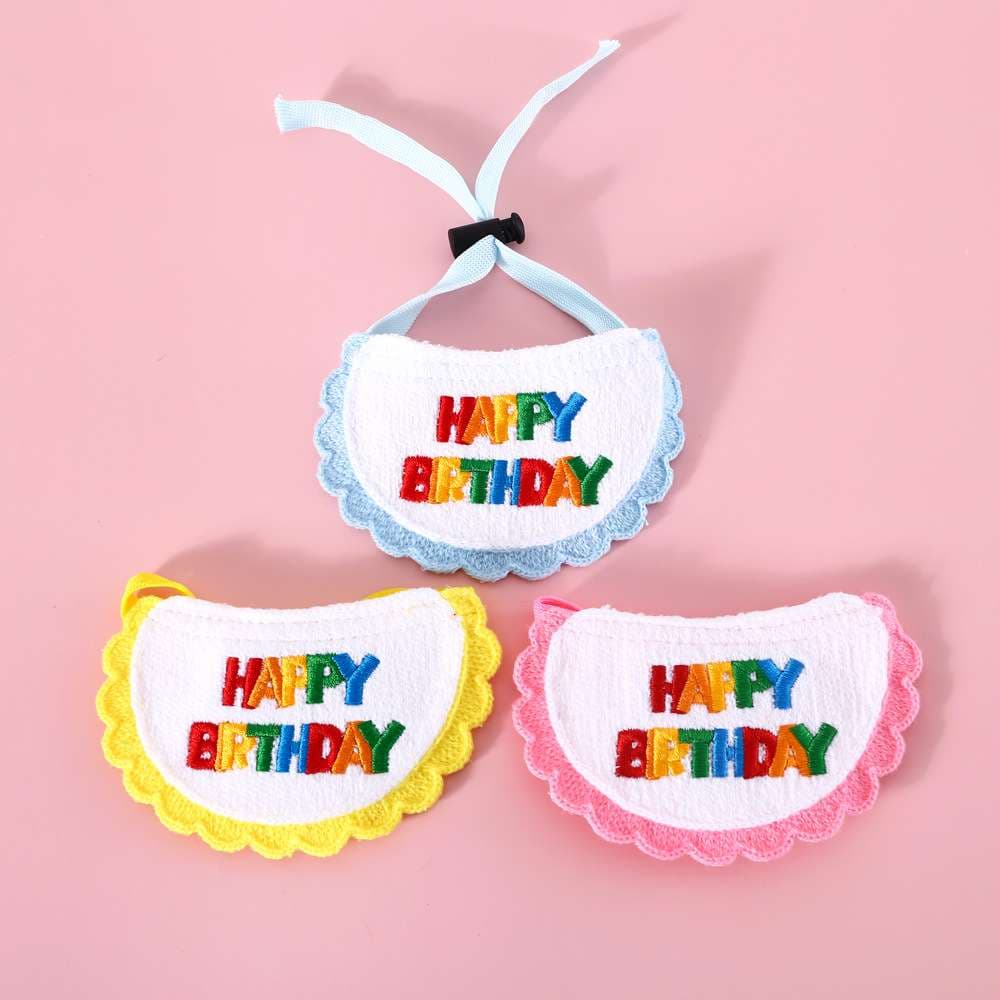 猫服  コスプレ | お誕生日お祝い猫用よだれかけ＆パーティーハット