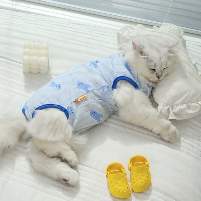 猫服  ハートいっぱい術後服