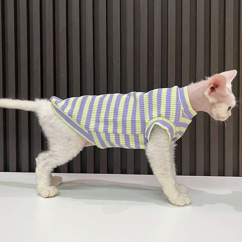 猫服  洋服 | 猫用ボーダータンクトップ