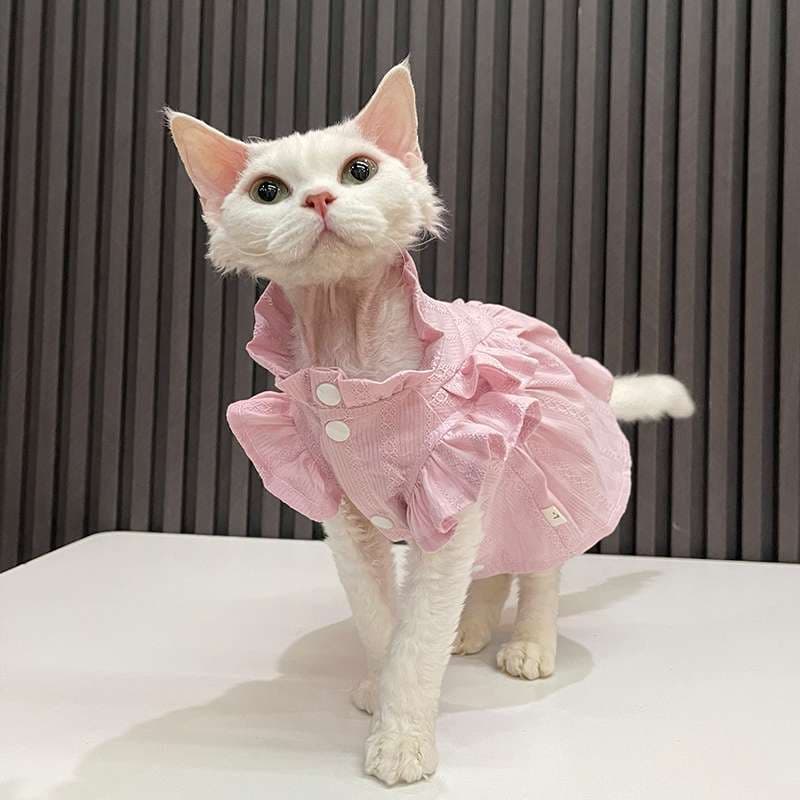 猫服  洋服 | ふんわりフリルワンピース