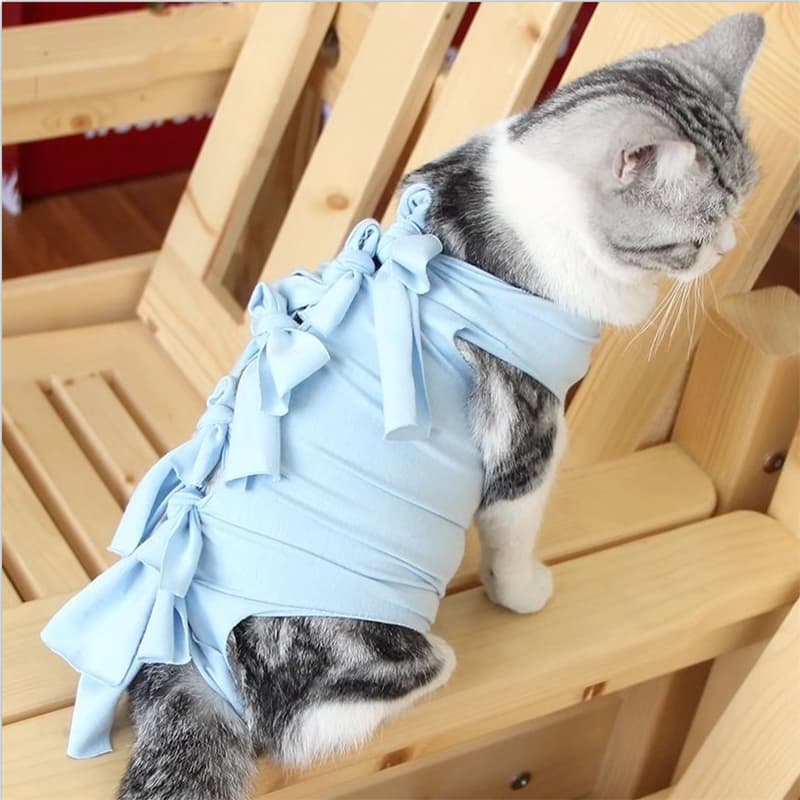 猫服  やさしい包み込み術後ケア服