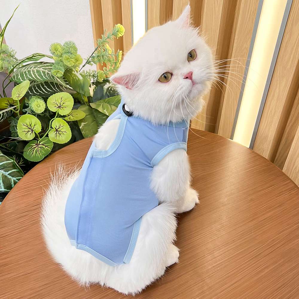 猫服  術後服 | 猫用カラフル術後服 快適ケアウェア