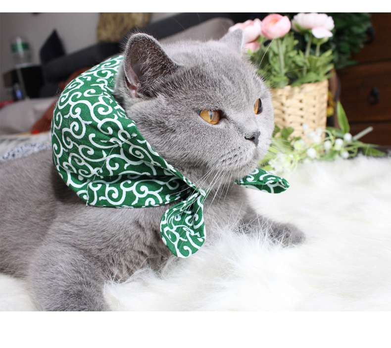 猫服  帽子 | 和風モダン猫用バンダナキャップ