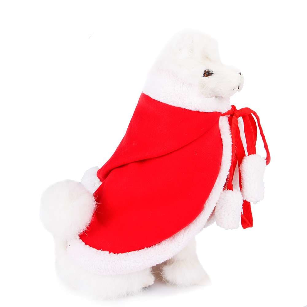 猫服  コスプレ | 猫用サンタクロースマント クリスマスコスチューム