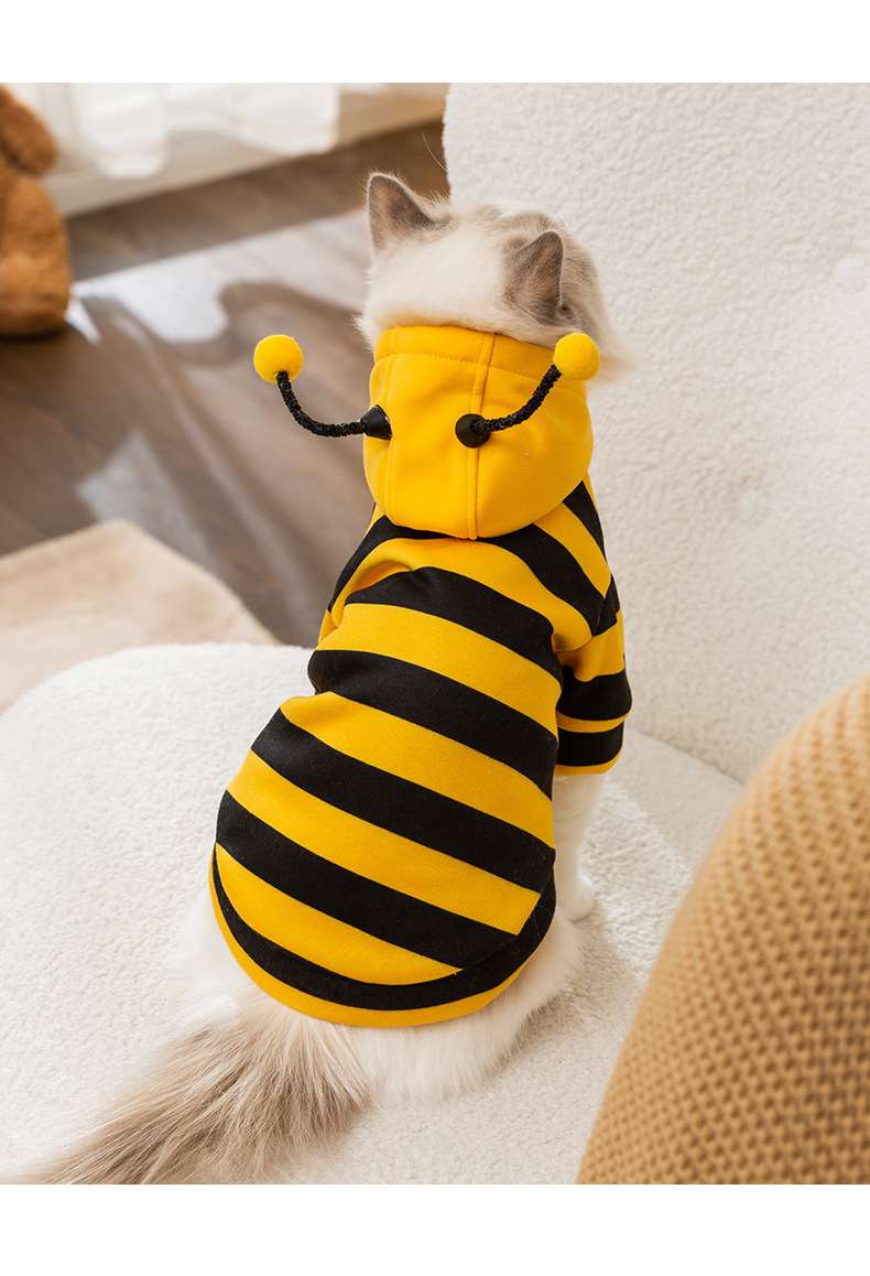 猫服  コスプレ | ミツバチ風猫用コスチューム