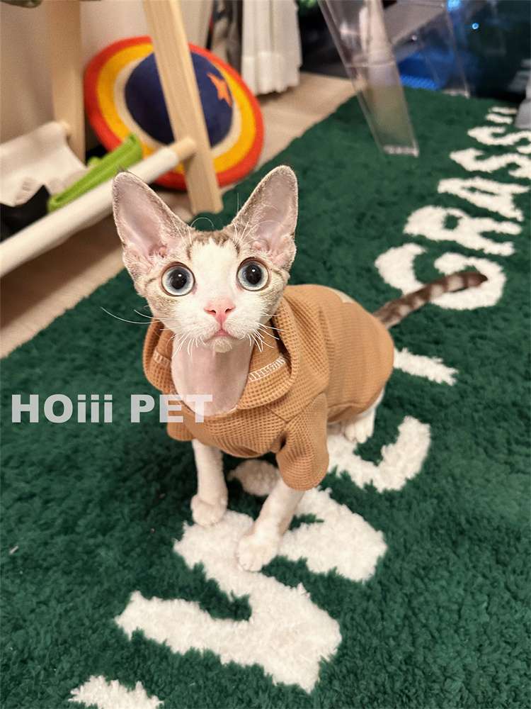 猫服  防寒服 | もこもこパーカー猫ちゃん快適ウェア