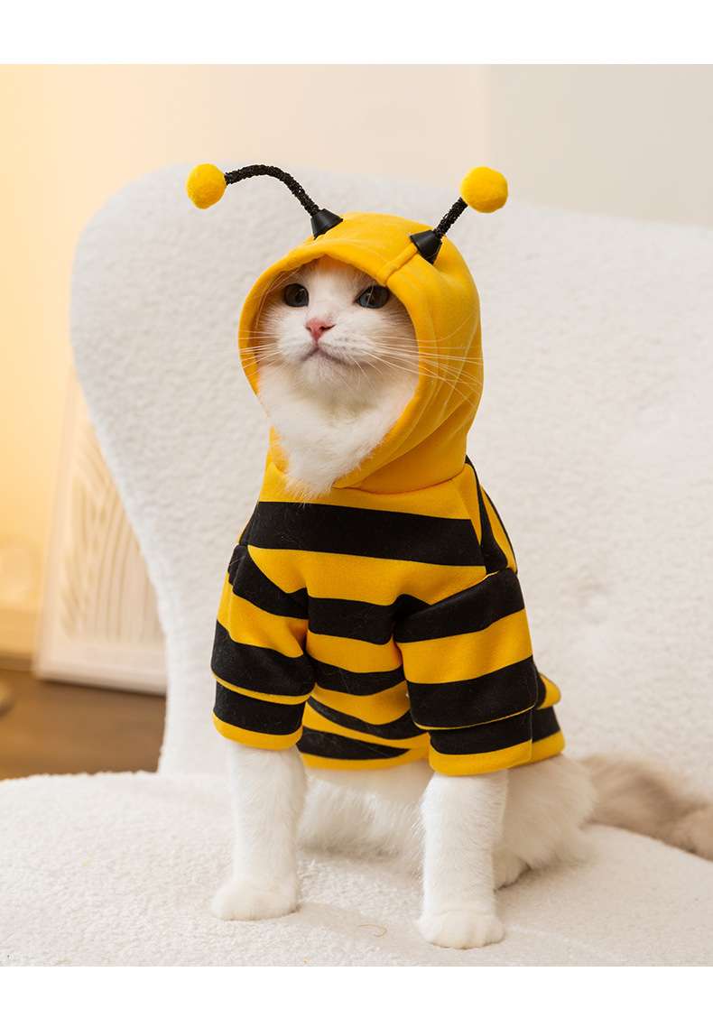 猫服  コスプレ | ミツバチ風猫用コスチューム