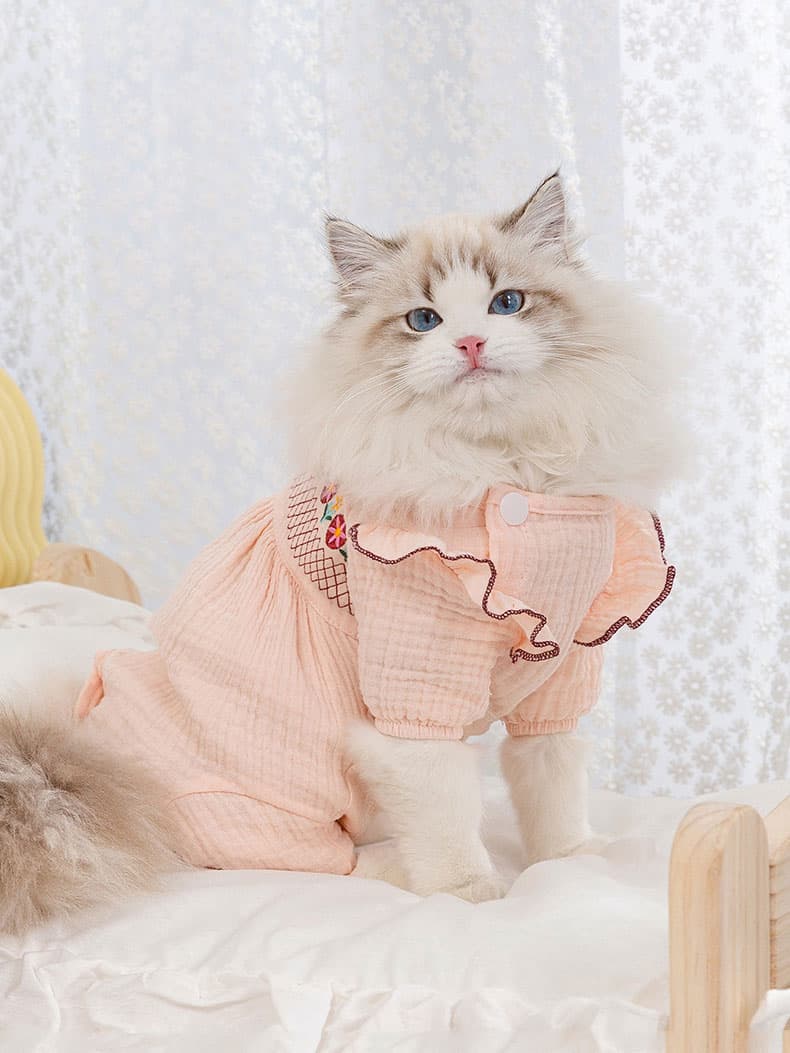 猫服  洋服 | お姫様風フリルオーバーオール
