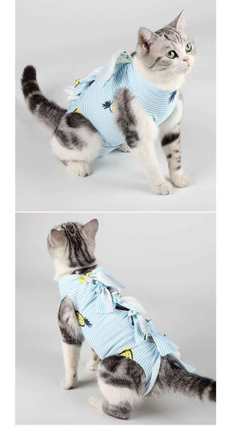 猫服  術後服 | 猫用リボンデザイン術後服