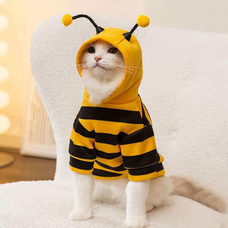 猫服  コスプレ | もふもふミツバチ変身パーカー