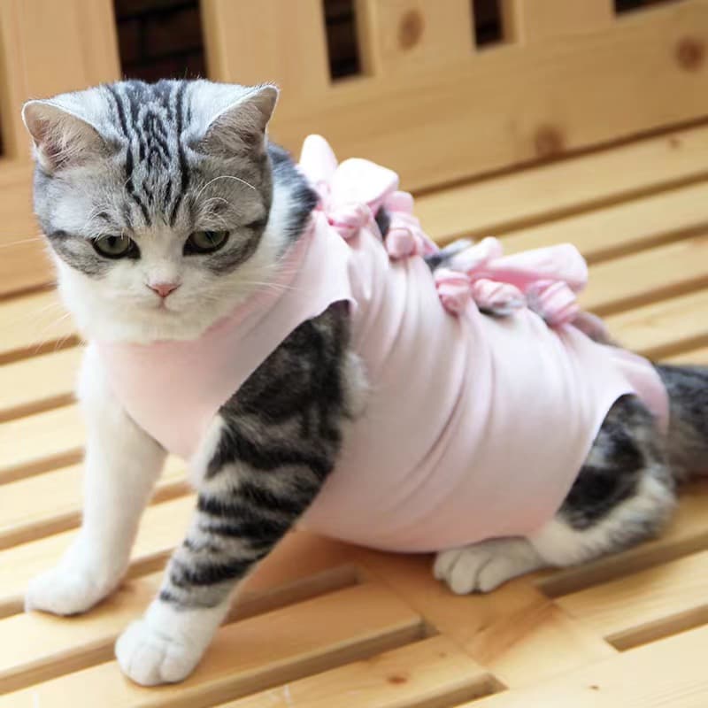 猫服   やさしく包む 術後安心ウェア