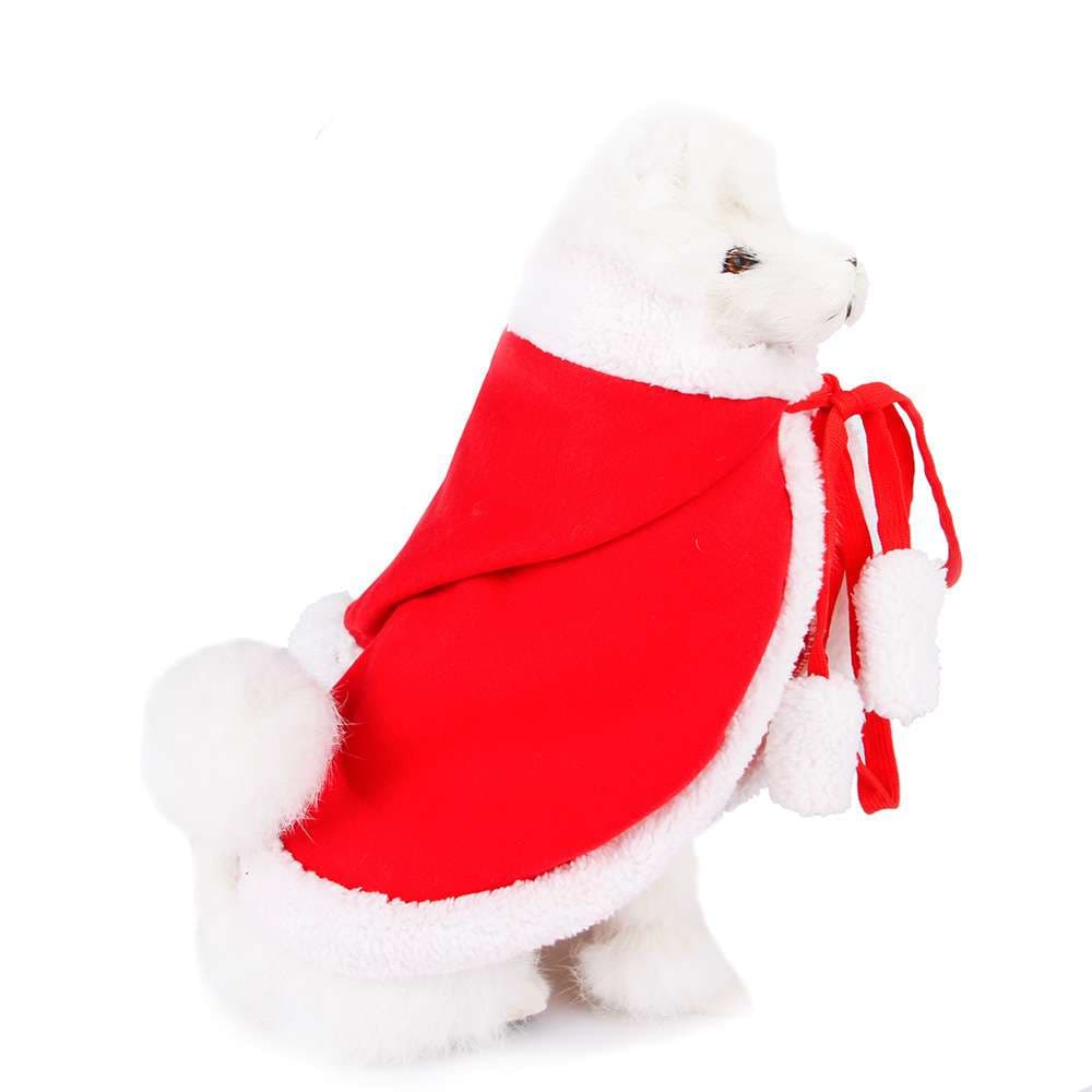 猫服  コスプレ | 猫用サンタクロースマント クリスマスコスチューム