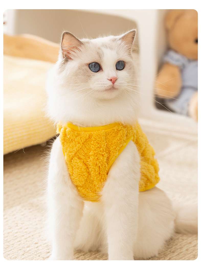 猫服  防寒服 | もこもこ猫ちゃんベスト