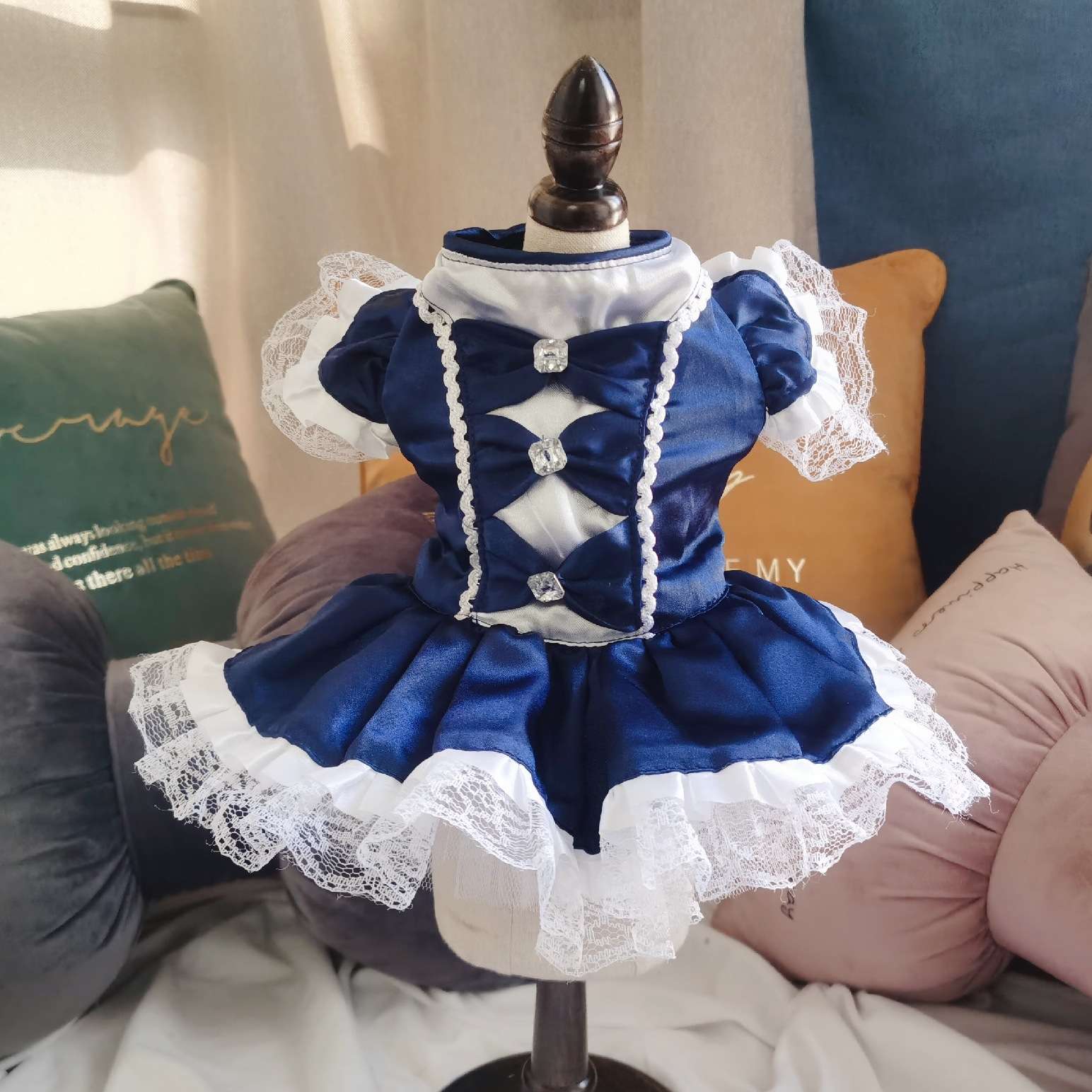 猫服  コスプレ | 猫用メイド風ドレス