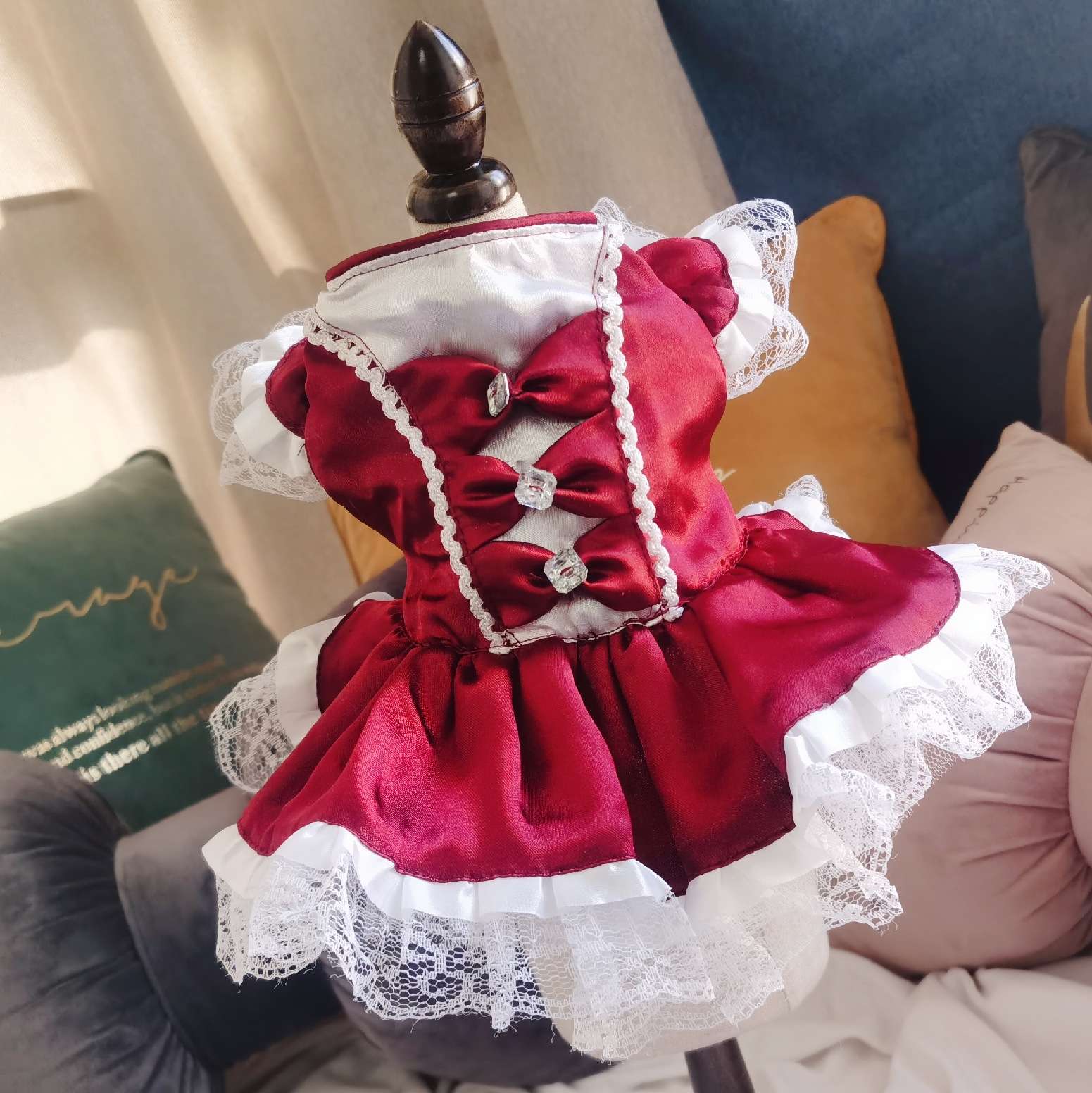 猫服  コスプレ | 猫用メイド風ドレス