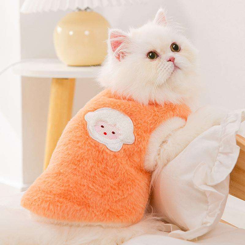 猫服  防寒服 | もこもこペット用ベスト