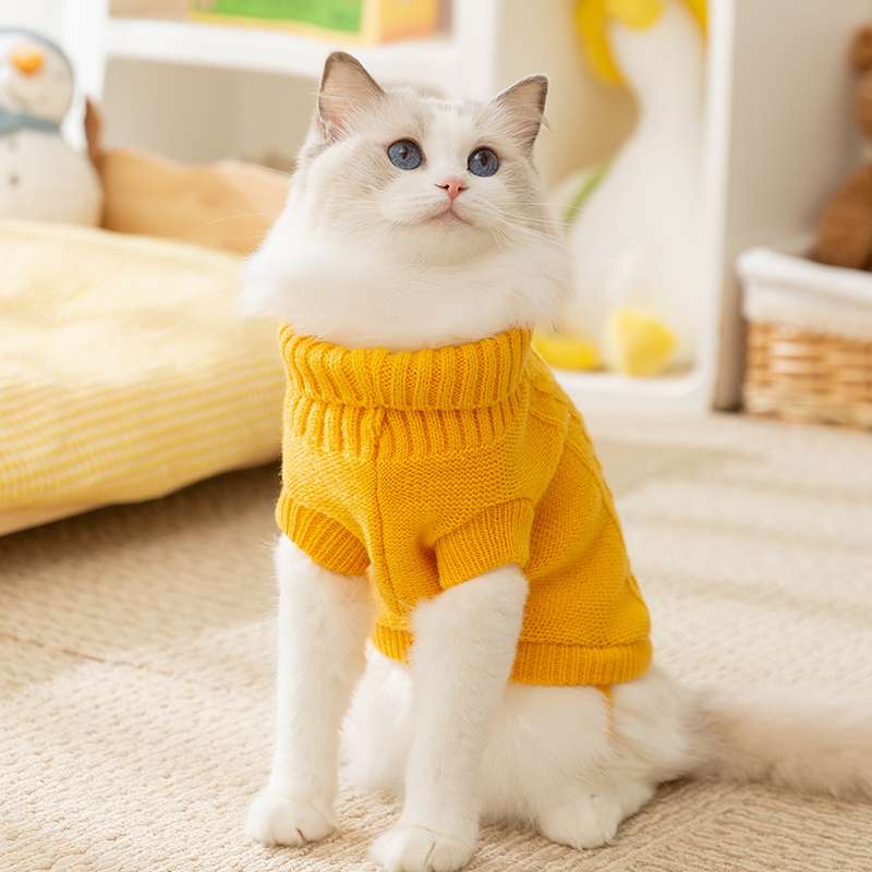 猫服  防寒服 | もふもふ猫ちゃんニットウェア