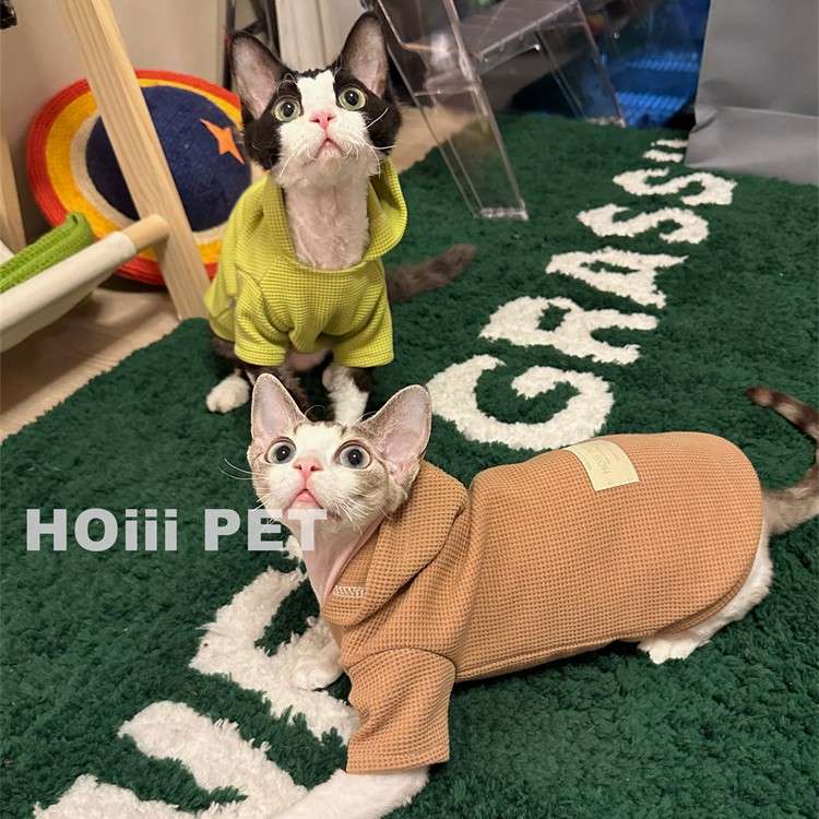 猫服  防寒服 | もこもこパーカー猫ちゃん快適ウェア