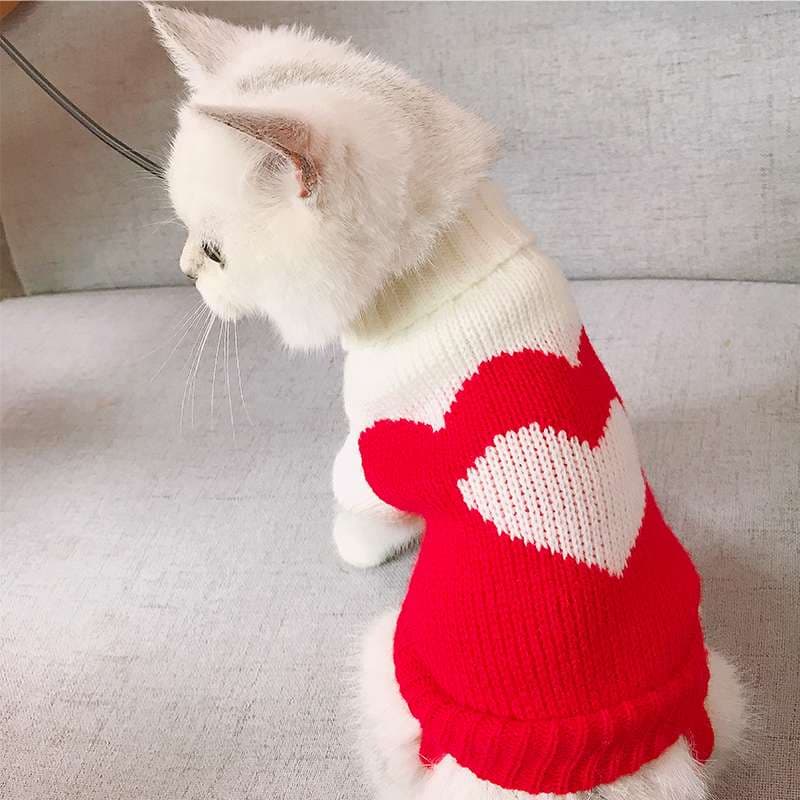 猫服  防寒服 | モコモコ素材のかわいい動物デザイン猫用セーター