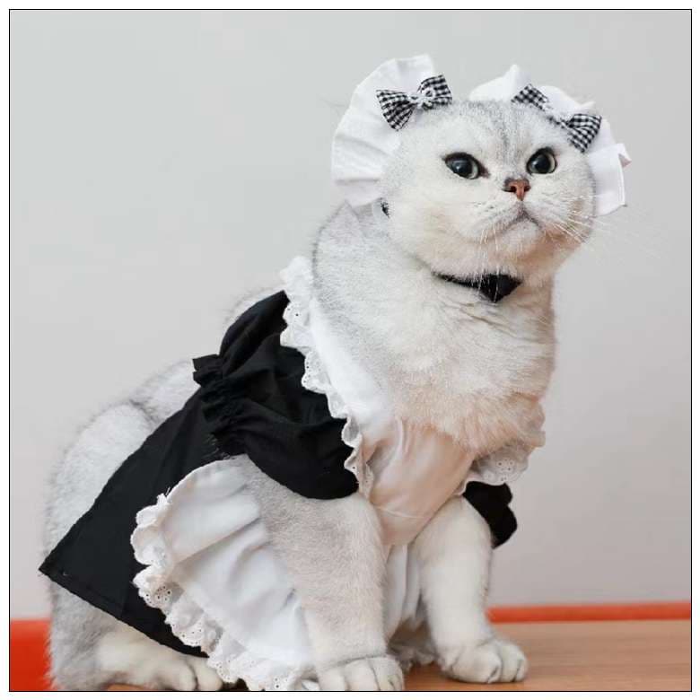 猫服  コスプレ | メイド風フリルドレス猫用コスチューム