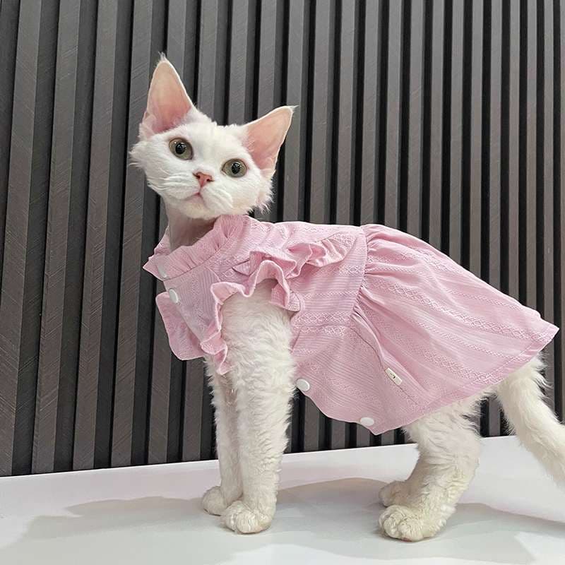 猫服  洋服 | ふんわりフリルワンピース