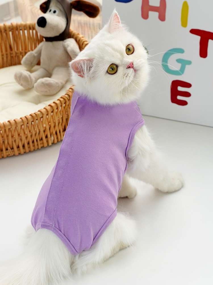 猫服  洋服 | ふわもこ猫ちゃんのストライプシャツ