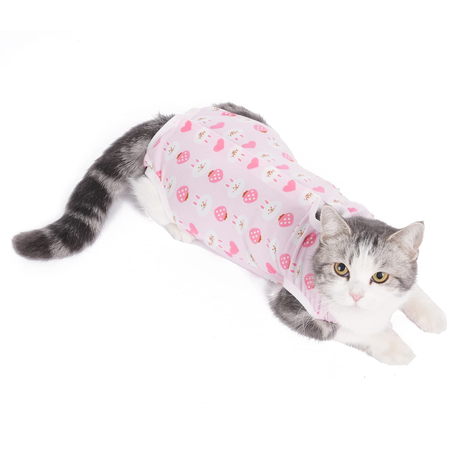 猫服  自由伸縮ノースリーブ術後服