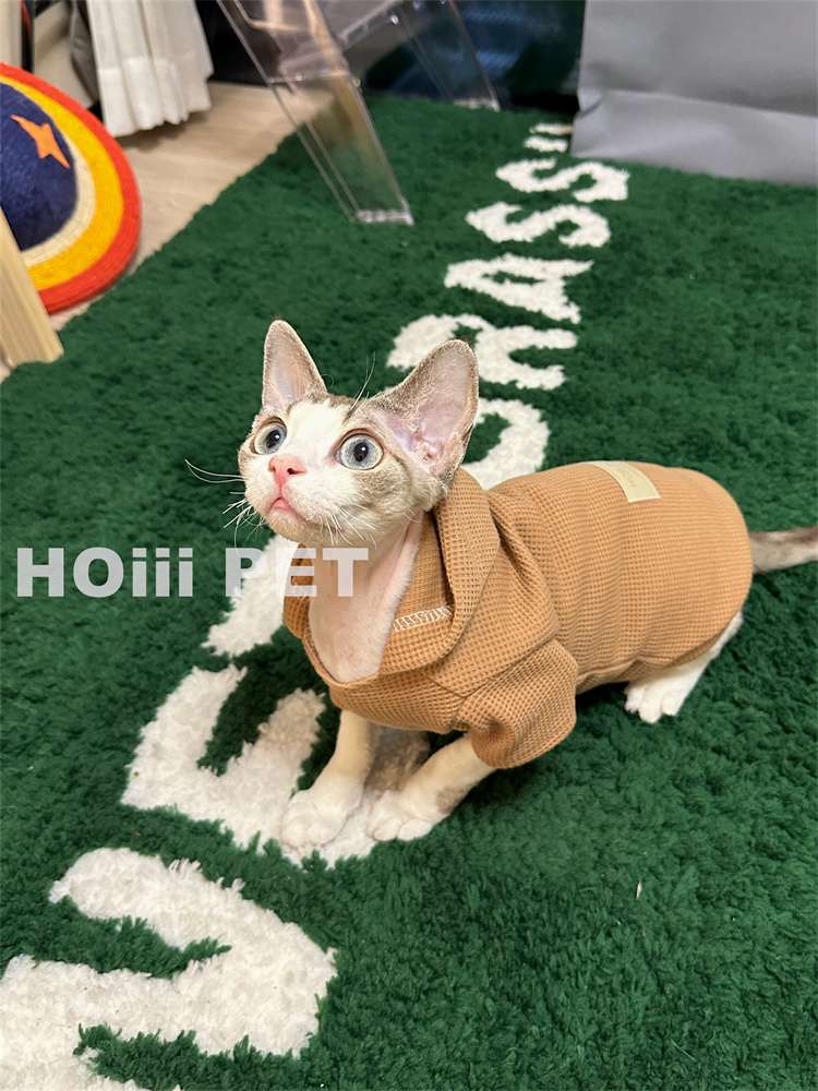 猫服  防寒服 | もこもこパーカー猫ちゃん快適ウェア
